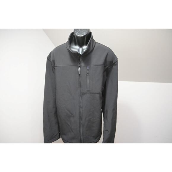 Calvin Klein Black Fleece Softshell Jacket Winter Fall Full Zip Mens Size 3XL - Picture 1 of 14
